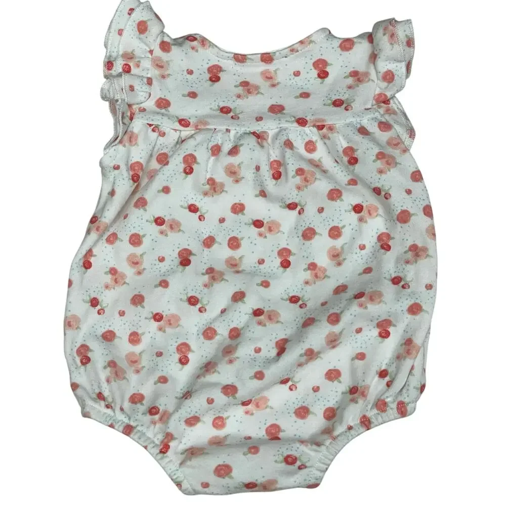 Isaac Mizrahi New York Baby Girl Pink Floral Onesie Size 3-6 Months
